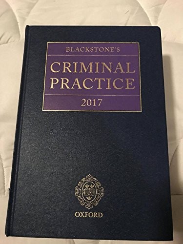 Blackstones criminal practice - blackstones,
