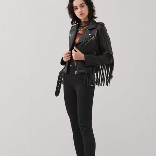 Fashion fringed jacket women - fashion,