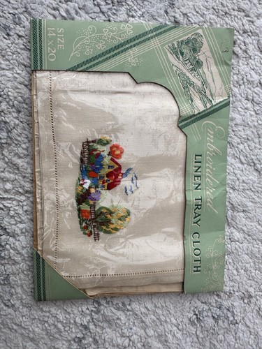 New vintage embroidered linen - vintage,