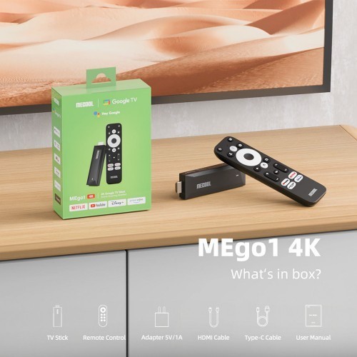 Mecool mego1 google tv - mecool, 4k
