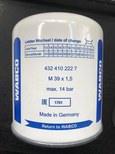 Wabco air dryer filterno 432 - air, filterno,432