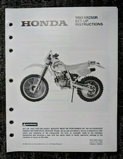 1993 HONDA XR250R SET UP