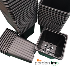 9cm Square Plastic Plant Pots