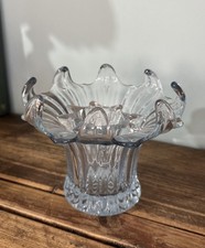 Art Deco Light Blue Glass Lily