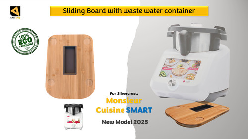 Sliding board with water - with,