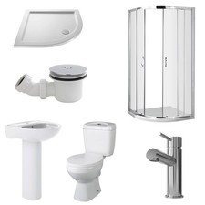 Bathroom suite 800mm quadrant - suite,