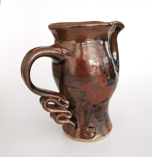 Studio pottery tenmoku glazed - pottery,
