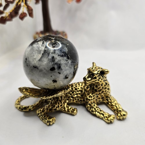 Rainbow moonstone sphere - rainbow,