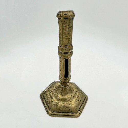 Antique octagonal seamed brass - seamed,