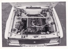 TALBOT SUNBEAM, FRONT OVERVIEW ENGINE, PERIOD PHOTOGRAPH.