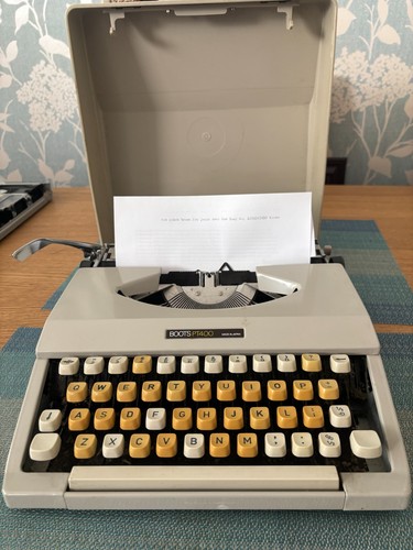 Boots pt400 vintage typewriter - boots,