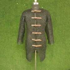 9mm chainmail shirt,Flat Ring Riveted With Solid rings chain mail Hauberk