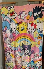 New- Hello Kitty-Miss. Melody-Kuromi & Friends Cute- Fleece Blanket -100x150 cms