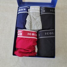 IGOLUMON Bamboo 5-Pack Boxers Shorts Men's 2XL Open Fly Soft Underwear BRBG