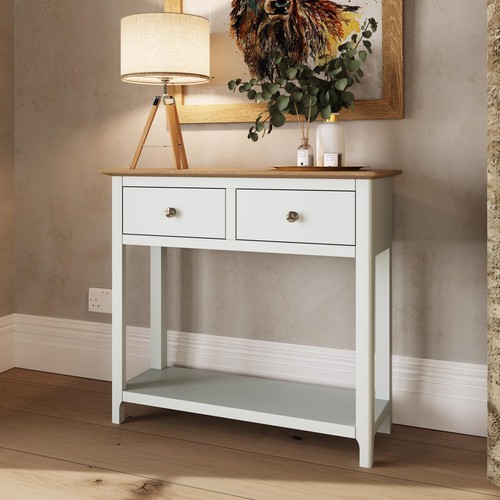 Drawer solid oak console - 2,