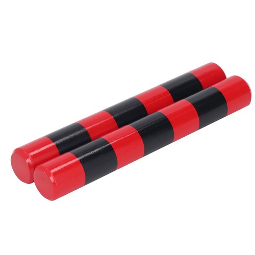 Red striped rhythm sticks - rhythm,