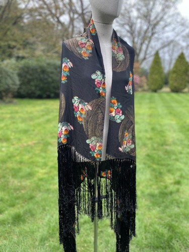 Vintage 1920s black gold lamé - vintage,