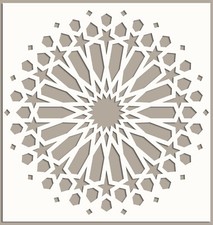 Moroccan Stencil Circle