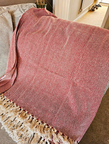 Large fringed cotton - cotton, sofa
