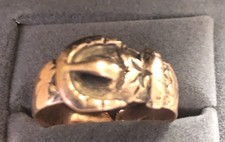 Gents Buckle Ring - size P approx, 2.7 gm - Read Description - £80 Start Price