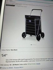 Nearly New Shopping Trolly Large Capacity Has Rain Cover