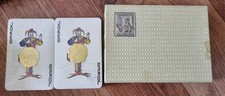Original Vintage Sealed Waddington's Playing Cards Set and Wooden Trinket Box