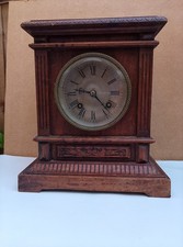 Antique Striking Mantel Clock for Restoration Good Quality Movement