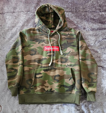 Supreme Camo Camouflage Hoodie Mens Size Medium Pullover Jumper (C6)