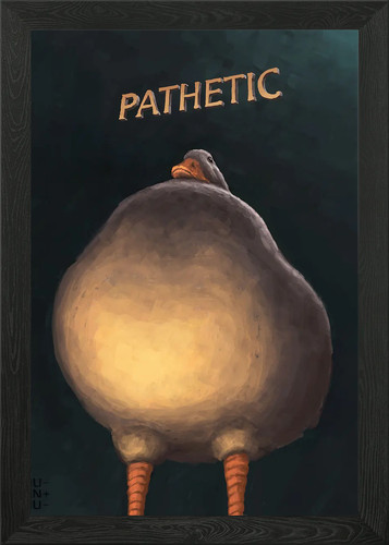 Judgmental duck framed - judgmental, wall