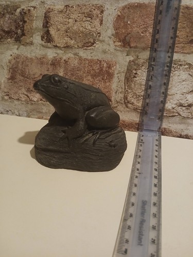 Welsh coal frog - coal, toad