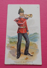 cigarette card AMERICAN TOBACCO MILITARY UNIFORMS TYPE C GREEN NET PR. ALBERT'S