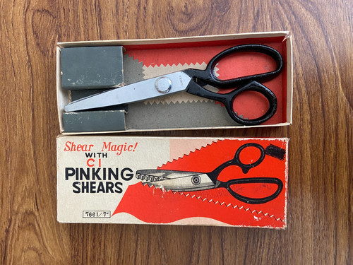 Shear magic with pinking - magic!,