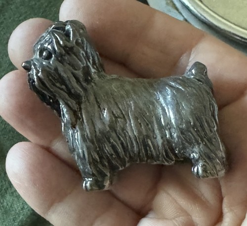 Sterling silver terrier dog - sterling,