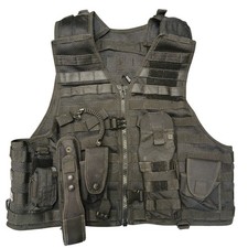 5.11 Molle Tactical Vest Black Size 2XL 5 x Pouches Airsoft Police Security