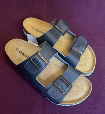 Oak & Hyde sandals, navy blue leather, size 41, brand new with tags