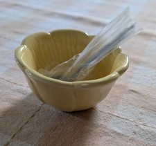 New Yellow Ceramic Flower Salt