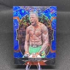 2023 Panini Select UFC Concourse Randy Brown #81 Blue Disco Prizm /49 (RC)