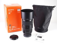 Sony FE 90mm F2.8 Macro G OSS Autofocus Prime Lens Boxed Front & Rear Caps