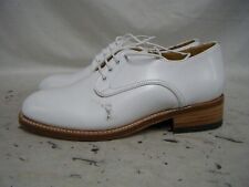British Army Royal Navy Officers Tropical White Leather Parade Shoes Size 6 L *
