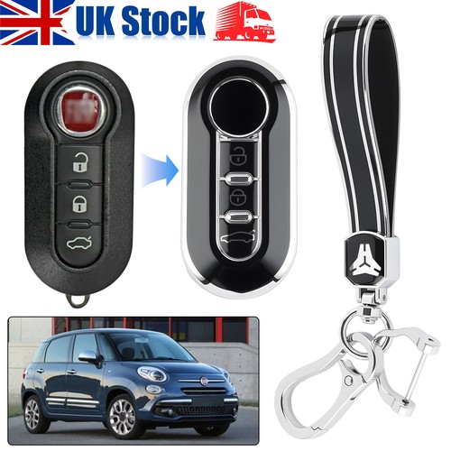 Button key fob case for - fob, fiat