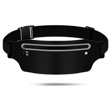 Black Unisex Waist Belt Bum
