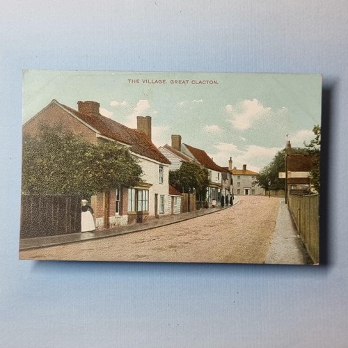 Clacton sea postcard - on,