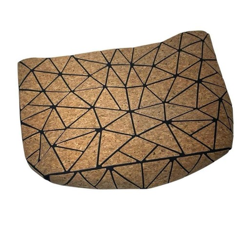 Geometric cork design handbag - geometric,