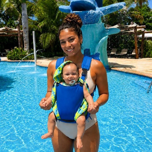 Baby swim wetsuit carrier - swim,