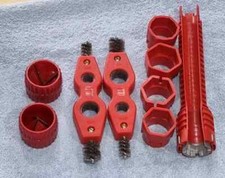 Copper Pipe Cleaner and Reamer Set, Faucet & Sink Installer Wrench