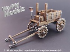Wooden Wagon Cart 4 Wheels