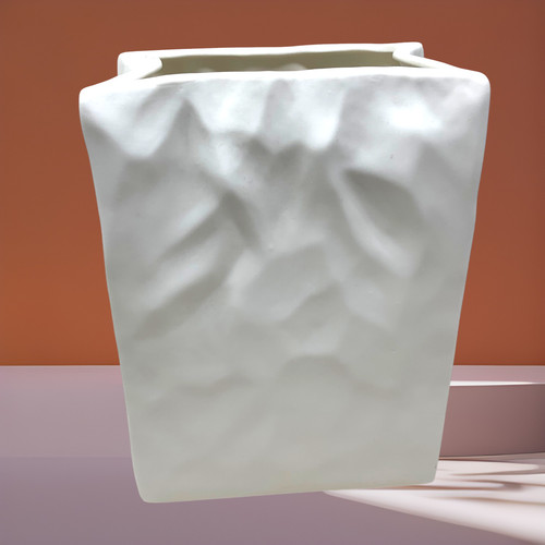 Modernist crumpled paper bag - modernist,