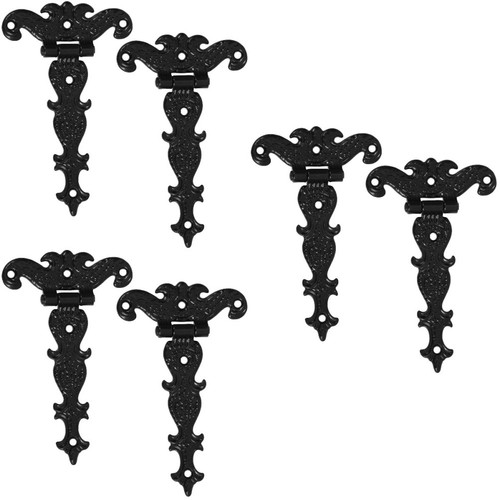 6pcs black zinc alloy - 6pcs,