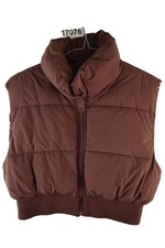 ZARA Brown Padded Gilet size