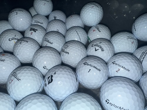 Assorted white golf balls - 50,